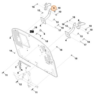 Blacha prowadnicy prawa, Stihl 61707635907