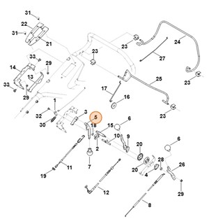 Dźwignia włączająca, Stihl 63787601501