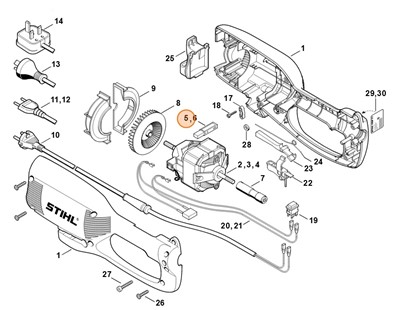 Zestaw szczotek węglowych, Stihl 64400071000