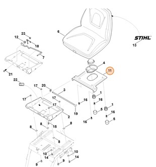 Płytka wspornika, Stihl 61707635440
