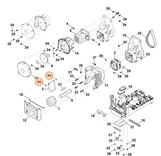 Pierścień uszczelniający 10x2, Stihl 96459457504