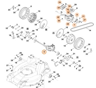 Przekładnia hydrauliczna, Stihl 63786400102