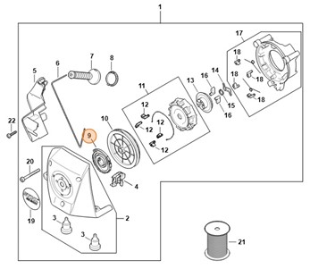 Sprężyna powrotna, Stihl 42831900620
