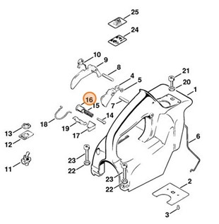 Przycisk gazu rozruchowego, Stihl 11131829305