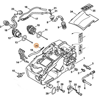 Sprężyna dociskowa, Stihl 00009972003