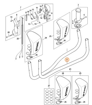 Uchwyt rurowy, Stihl 41487911703