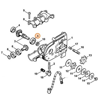 Łożysko kulkowe 6001-2RS, Stihl 95030035190