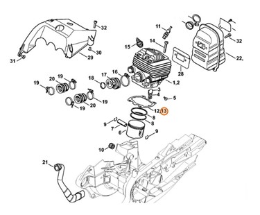 Uszczelka cylindra, 42240292300