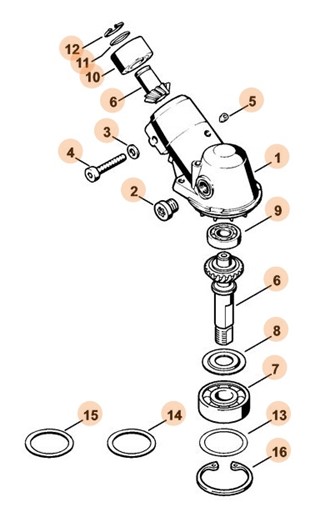 Przekładnia M14, Stihl 41166400115