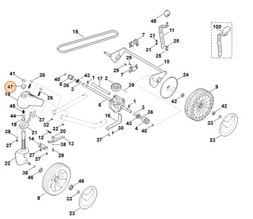 Tulejka z kołnierzem, Stihl 95330039246