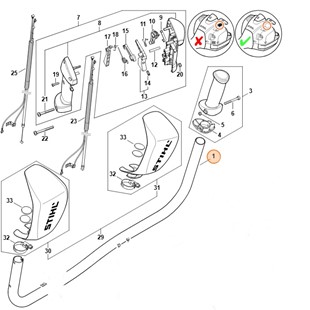 Uchwyt rurowy, Stihl 41477911703