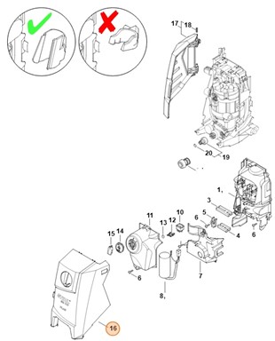 Pokrywa, Stihl 49507002105