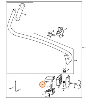 Okładzina zaciskowa, Stihl 42827910900
