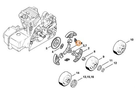 Mocowanie, Stihl 11271623000