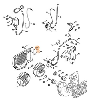 Pokrywa wentylatora, Stihl 42230803100