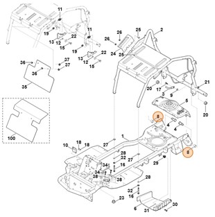 Tulejka łożyska, Stihl 61407633000