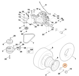 Podkładka 42, Stihl 61707630910