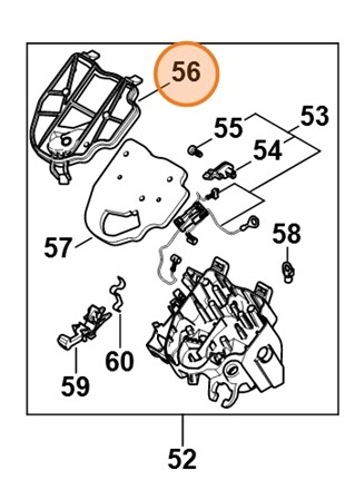 Ramka do mocowania filtra powietrza, Stihl 11481240500