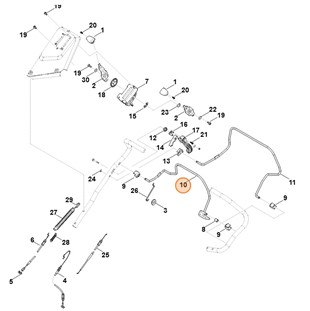 Dźwignia włączająca, Stihl 63747640200