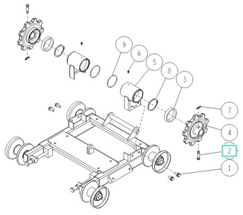Sworzeń osi 10x50, Orec 0282-31310