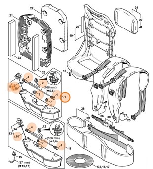 Zbiornik paliwa, Stihl 42823500407