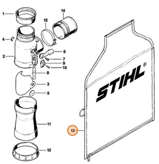 Worek wychwytujący, Stihl 42037089700