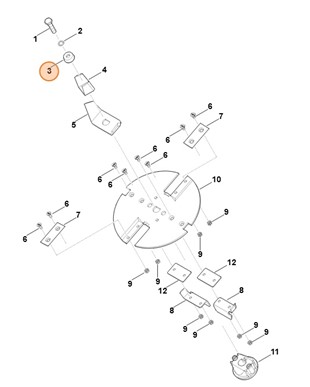 Pierścień zaciskowy, Stihl 60087087000