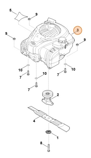 B&S, silnik czterosuwowy 093J02-0079-H5, Stihl 63580111833
