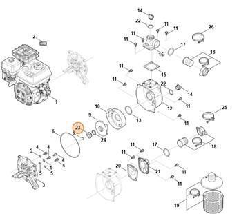 Uszczelka osłony, Stihl VB030290500