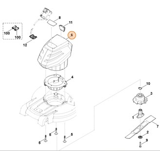 Zespół silnika MVP 850.1, Stihl 63580115002