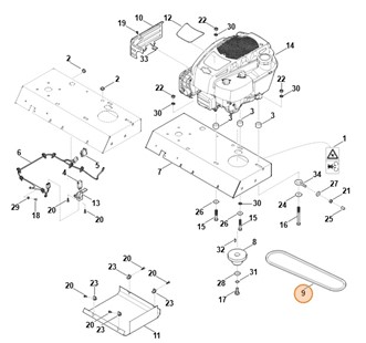 Pasek klinowy, Stihl 60017042100
