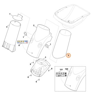 Rura tłumiąca, Stihl 60117063100