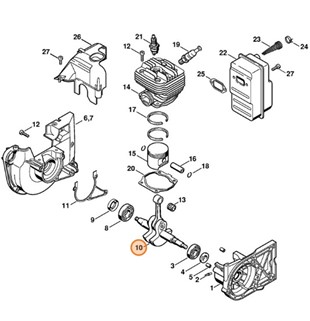 Wał korbowy, Stihl 42230300400