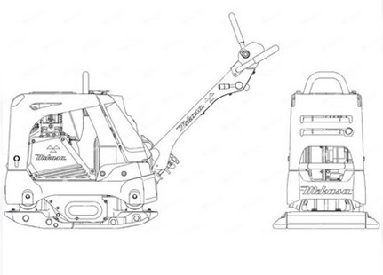 Zagęszczarka rewersyjna Mikasa MVH-408DSZ  - E-Drwal