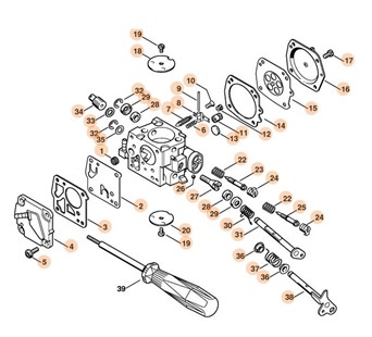 Gaźnik HS-281D, Stihl 42051200603