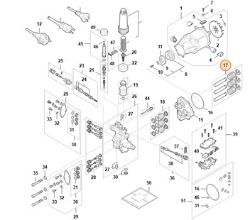 Zestaw tłoka, Stihl RE017607003