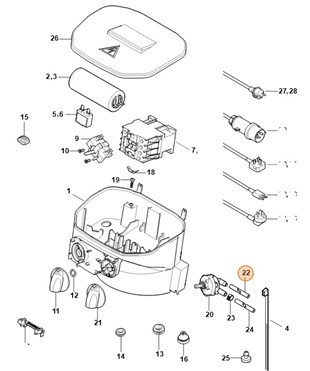 Wąż 6x2 mm x 1 m, Stihl 47497016000