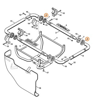 Amortyzator gumowy, Stihl 43137929300