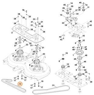 Pasek zębaty dwustronny, Stihl 61707640900
