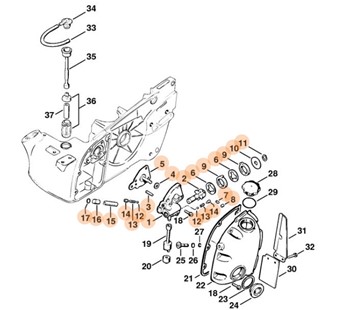 Pompa olejowa, Stihl 11066403202