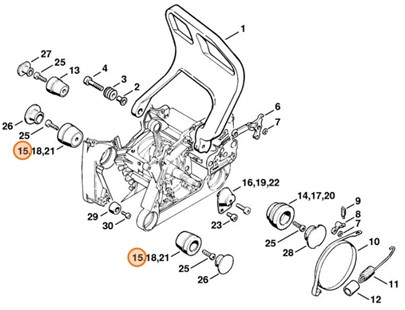 Amortyzator pierścieniowy 1125/06, Stihl 11257909906