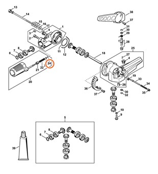 Rozprężny pierścień osadczy 5x0,8, STIHL 94616200512