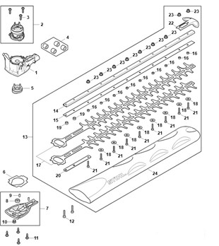 Pokrywa przekładni, Stihl HA076405801