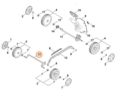 Oś, Stihl WA217002405