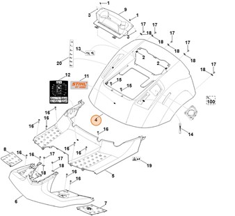 Pokrywa, Stihl 61407060701