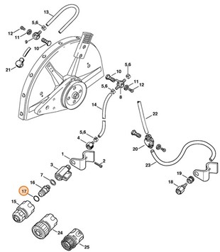 Okrągły pierścień uszczelniający 10x3, Stihl 96459457506