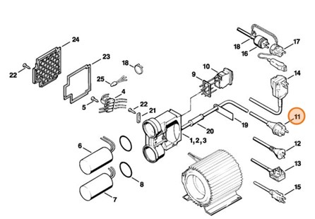 Przewód przyłącza zasilania Europa, Stihl 47194402000