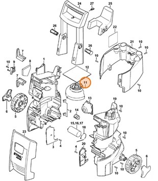 Pokrywa wentylatora, Stihl 47756060100