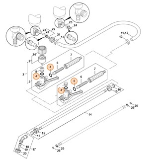 Okrągły pierścień uszczelniający 15,54x2,62, Stihl 96459457570