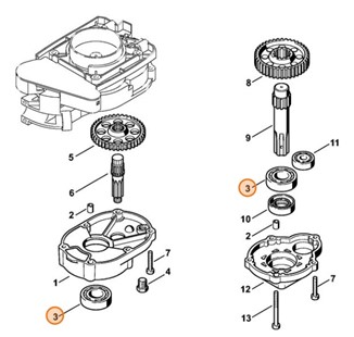 Łożysko kulkowe 6004, Stihl 95030030510